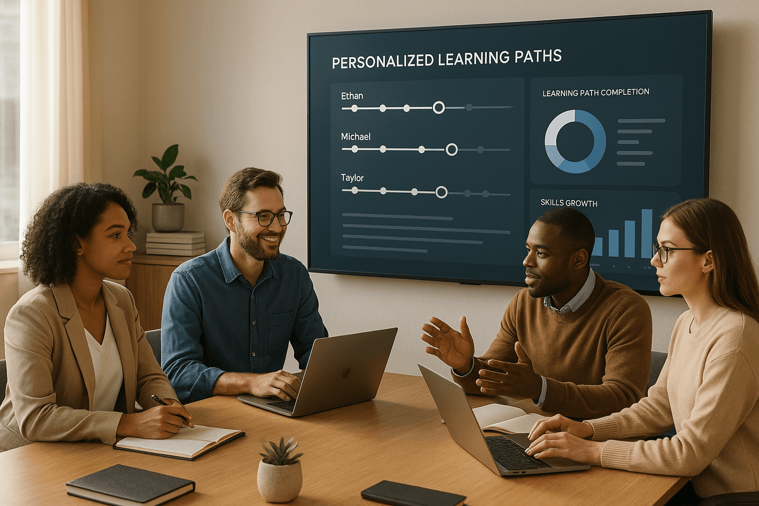 How AI Customizes Learning Paths for Teams